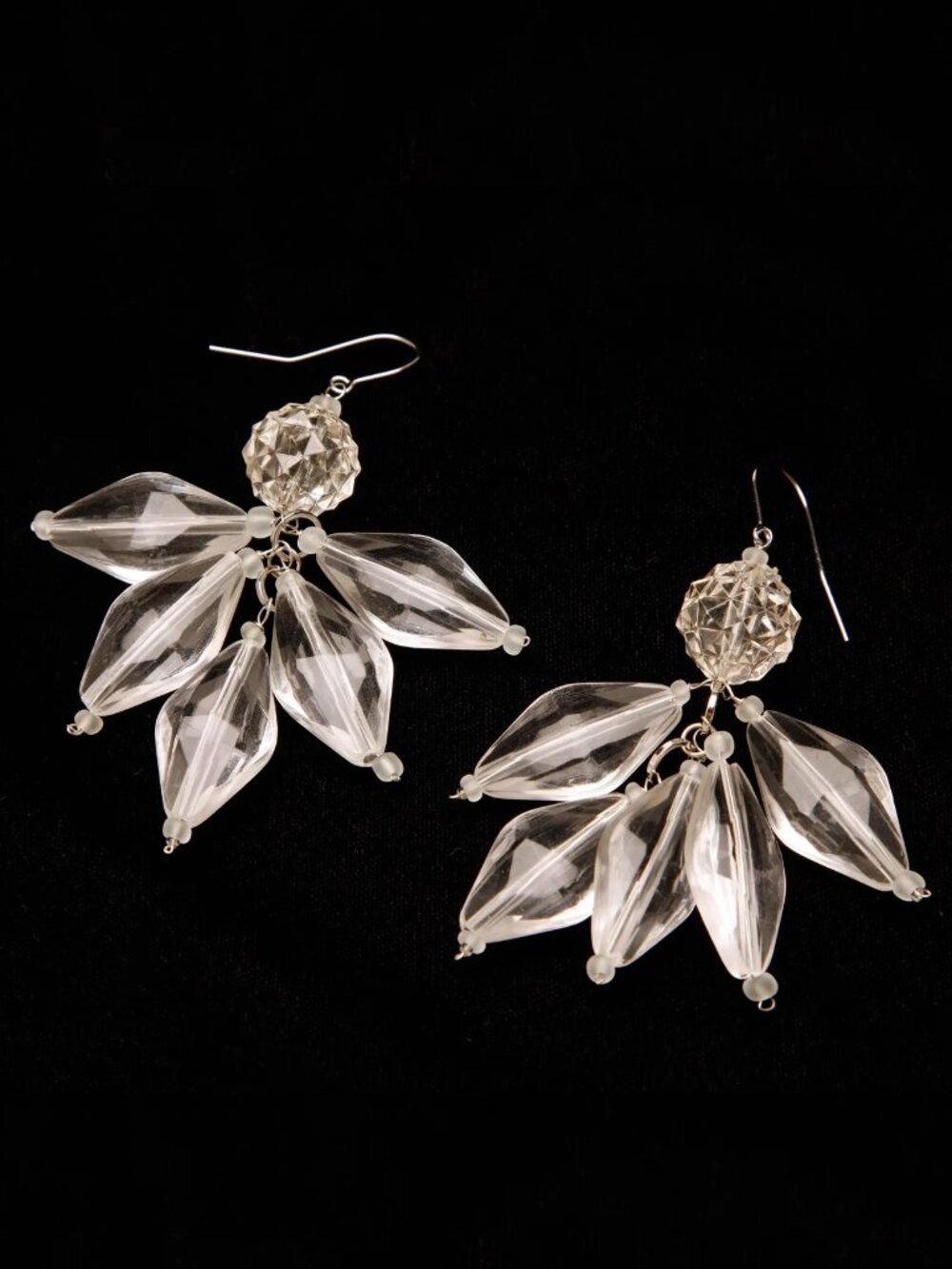 Oversized Lightweight Faux CrystalStatement Earrings – Bold, Comfortable Dangles